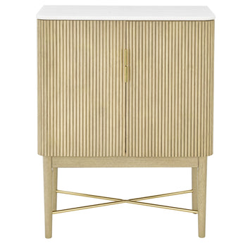 Vida - Marble Top Wine Cabinet