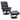 Knight - Silla giratoria reclinable manual y otomana