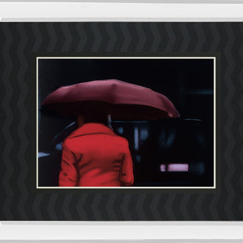 Lady In Red By Visa Mirrored Frame - Red