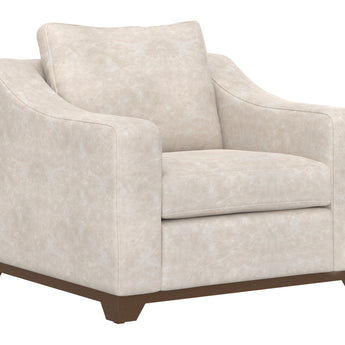 Natural Parota - Armchair - Marfil
