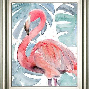 22x26 Flamingo Splash II By Annie Warren - Pink