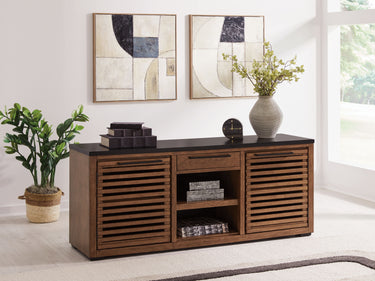 Kallari - Credenza - Warm Brown / Black