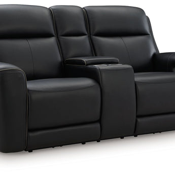 5Z-Comfort - Power Reclining Loveseat / Console / Adjustable Headrest - Onyx
