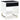 Mesa auxiliar rectangular Gardoni - Blanco/Negro