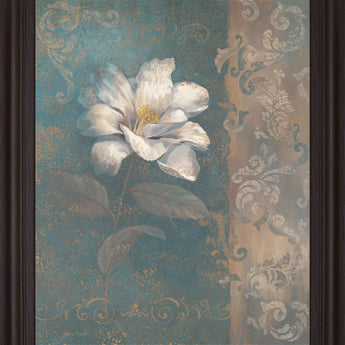 Opaline Majesty - 28" x 34" Framed Wall Art - Blue