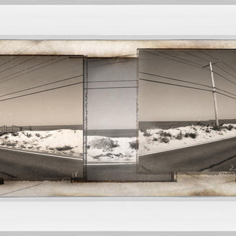 The Old Coast Road By Noah Bay - Mirror Framed Print Wall Art - Dark Gray