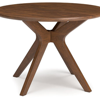 Lyncott - Round Dining Room Table - Brown