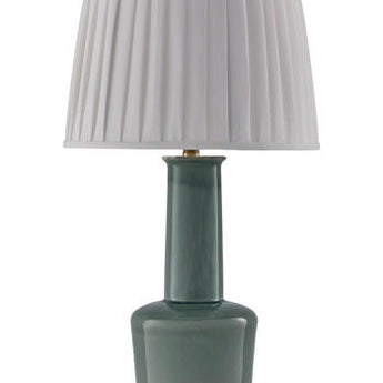 Webbington - Ceramic Table Lamp - Teal / Gold Finish