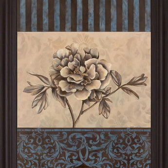 Muted Blossom Harmony - 28" x 34" Framed Wall Art - Beige
