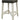 Stone - Stool With Fabric Seat - Antiqued Ivory / Weathered Gray
