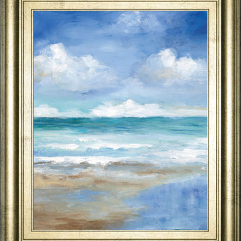 Washy Coast II By Nan - Framed Print Wall Art - Light Blue