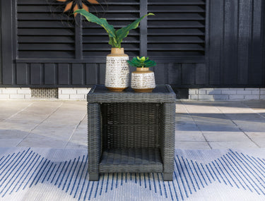 Elite Park - Square End Table - Gray