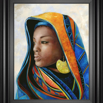 22x26 Soulful Beauty II By Donna Brooks - Blue