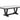 Vance - Faux Marble Dining Table - Charcoal & White