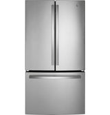 GE 27.0 French Door Refrigerator, FP Resisitant S.S. - GNE27JYMFS