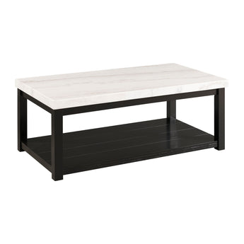 Marcello - Mesa de centro con ruedas - Blanco