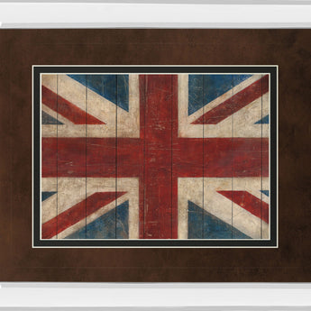 Union Jack By Avery Tillman - Mirror Framed Print Wall Art - Red