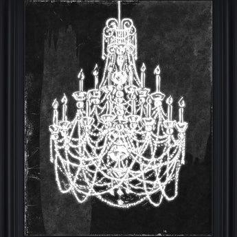 Luminous Elegance - 28" x 34" Framed Wall Art - Black