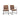 Ansel - Arm Chair Chair Leather (Set of 2) - Grazed Brown