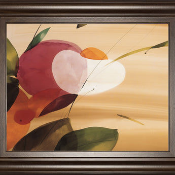 Floral Inspiration I By Abellan - Framed Print Wall Art - Beige