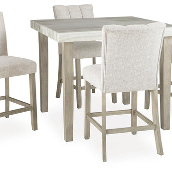 Larawyn - 5 Pc. - Counter Height Dining Table And 4 Barstools - Bisque