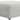 Majesty - Castered Cocktail Ottoman - White