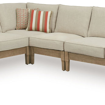 Clare View - 4-Piece Outdoor Sectional - Beige