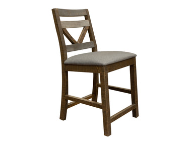 Loft 24” Barstool (Set of 2) Two Tone Gray / Brown - detail