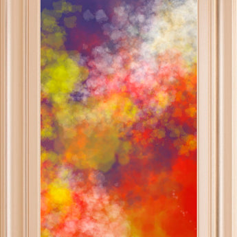 Vapor I. A By Jason Johnson - Framed Print Wall Art - Red