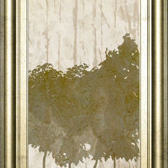 Nature's Quartet I By Alonzo Saunders - Framed Print Wall Art - Light Brown