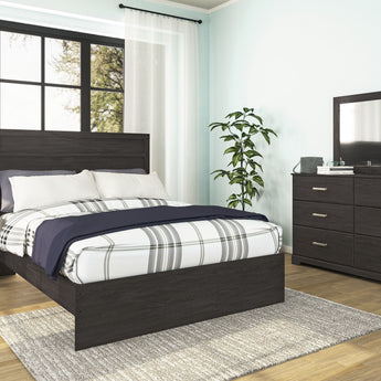 Belachime - Two Drawer Night Stand - Charcoal