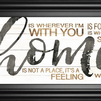 Home By Marla Rae - Framed Print Wall Art - White