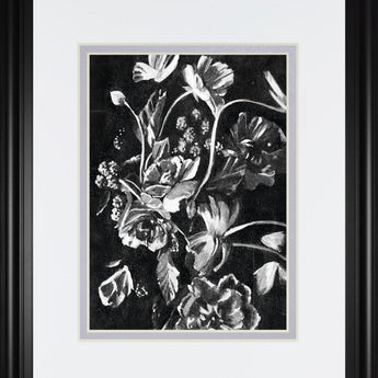 34x40 Enchanted Bloom I By Annie Warren - Black
