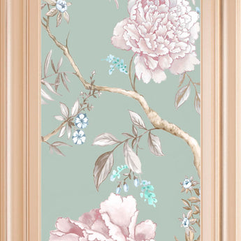 Oriental Garden I By Eva Watts - Wall Art - Green