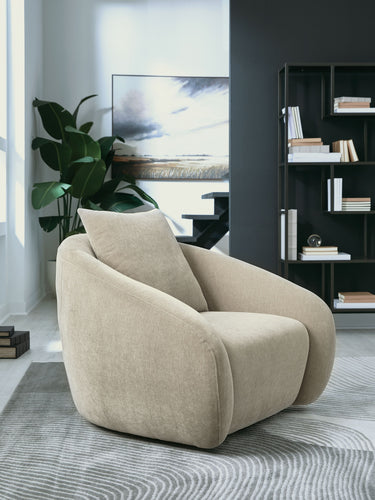 Yahya - Swivel Accent Chair - Pebble