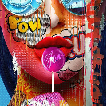 Pow (Framed Small) - Pink