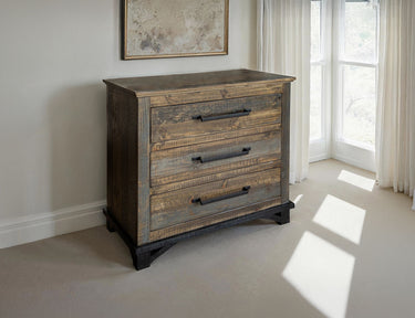 Loft Chest Two Tone Gray / Brown - detail