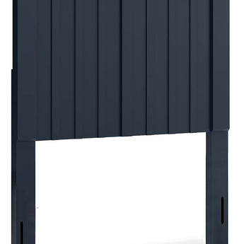 Landocken - Twin Panel Headboard - Brown / Blue