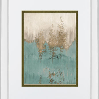 Through The Gold Trees Abstract I By LanieLoreth - Pearl Silver