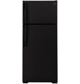 GE 17.5 Top Mount Refrigerator, Black - GTS18HGNRBB