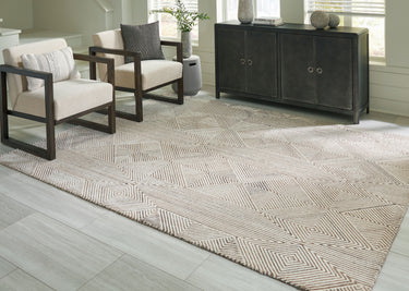 Jadott - 8' x 10' Rug - Beige / Brown