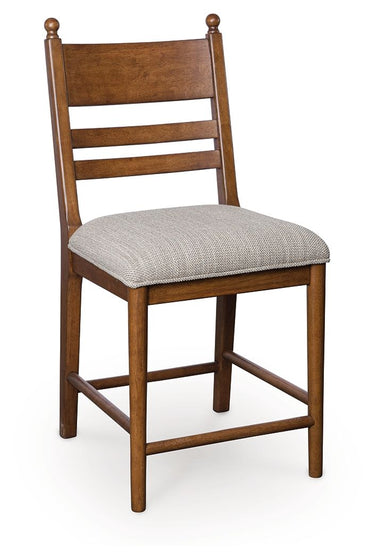 Greddinton - Upholstered Barstool (Set of 2) - Brown