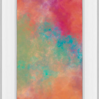 Vapor Il. B By Jason Johnson - Mirror Framed Print Wall Art - Red