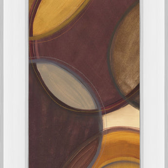 Moon Shadow Il By Jeni Lee - Mirror Framed Print Wall Art - Dark Brown