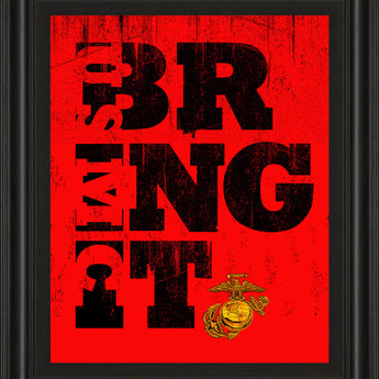 Bring It - Framed Print Wall Art - Red