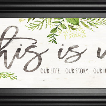 This Is Us By Marla Rae - Framed Print Wall Art - White