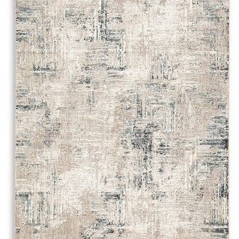 Gentor - 5' x 7' Rug - Blue / Ivory