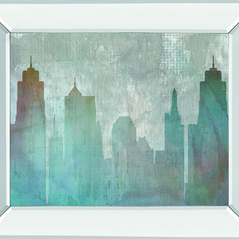 Urban Reflections By Louis Dunca-he - Mirror Framed Print Wall Art - Gray