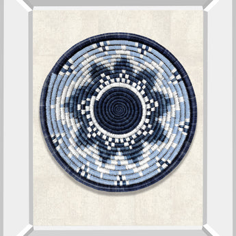 Kupendeza By Mark Chandon - Mirror Framed Print Wall Art - Blue