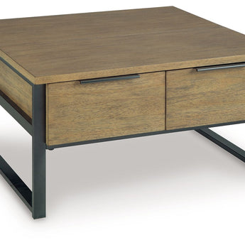 Montia - Lift Top Cocktail Table - Light Brown